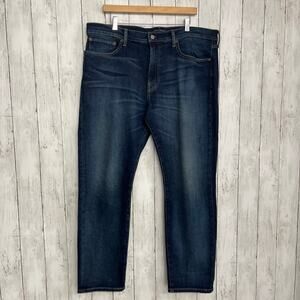 Lucky Brand 121 Slim Straight Dark Wash Cotton Basic Denim Jeans 38x30